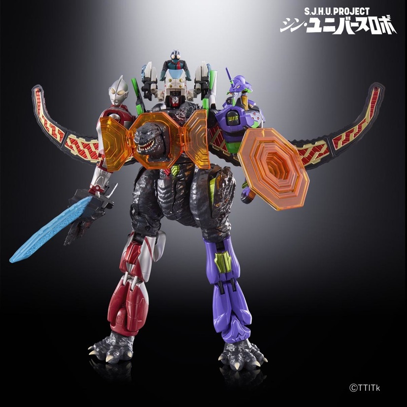 震撼！EVA×新哥斯拉×新假面骑士×新奥特曼合体新玩具公开插图7爱奇漫