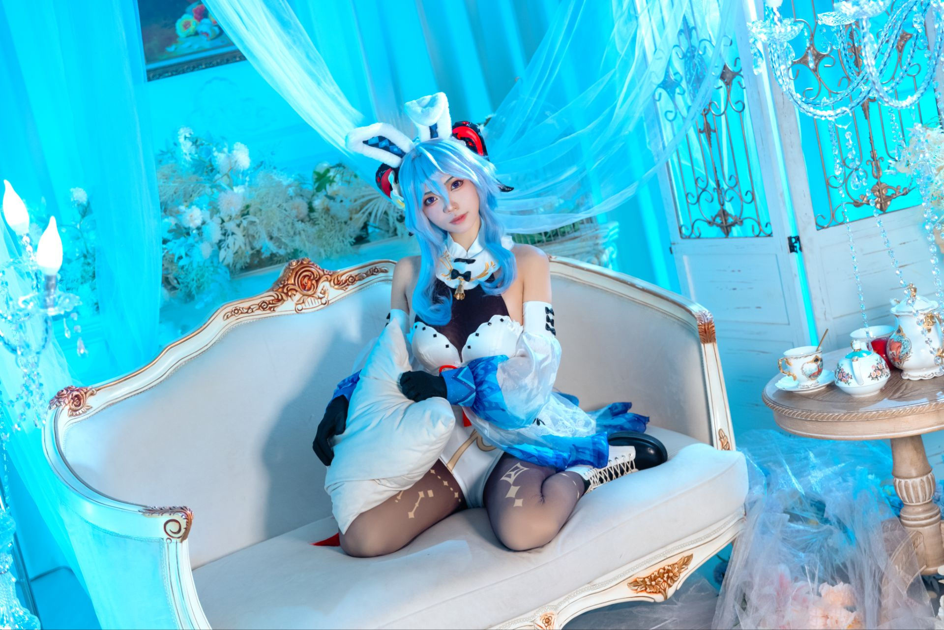 [COSplay]原神人物甘雨，兔女郎插图1爱奇漫