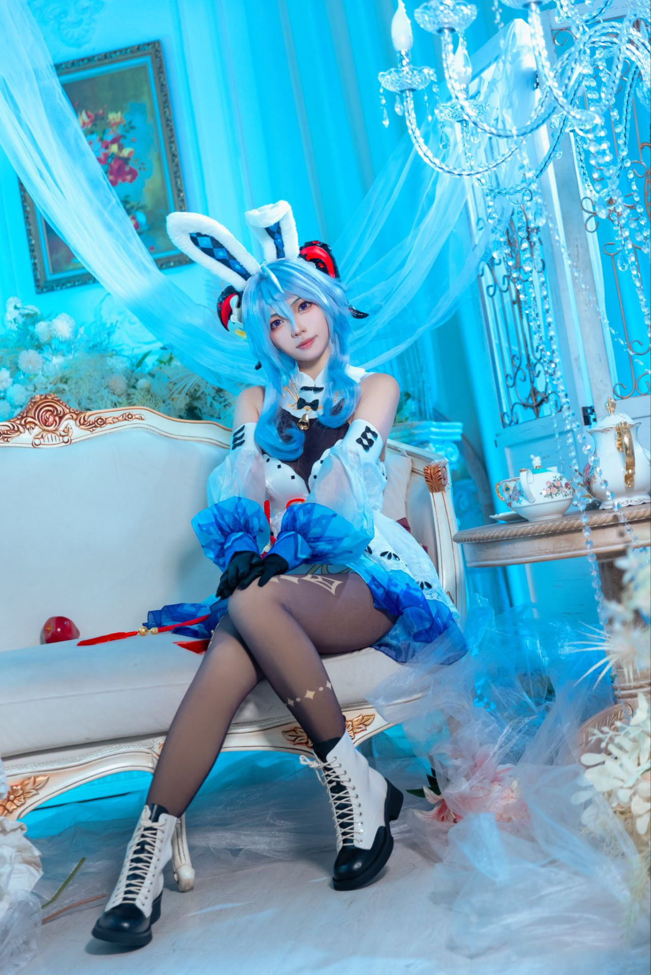[COSplay]原神人物甘雨，兔女郎插图3爱奇漫