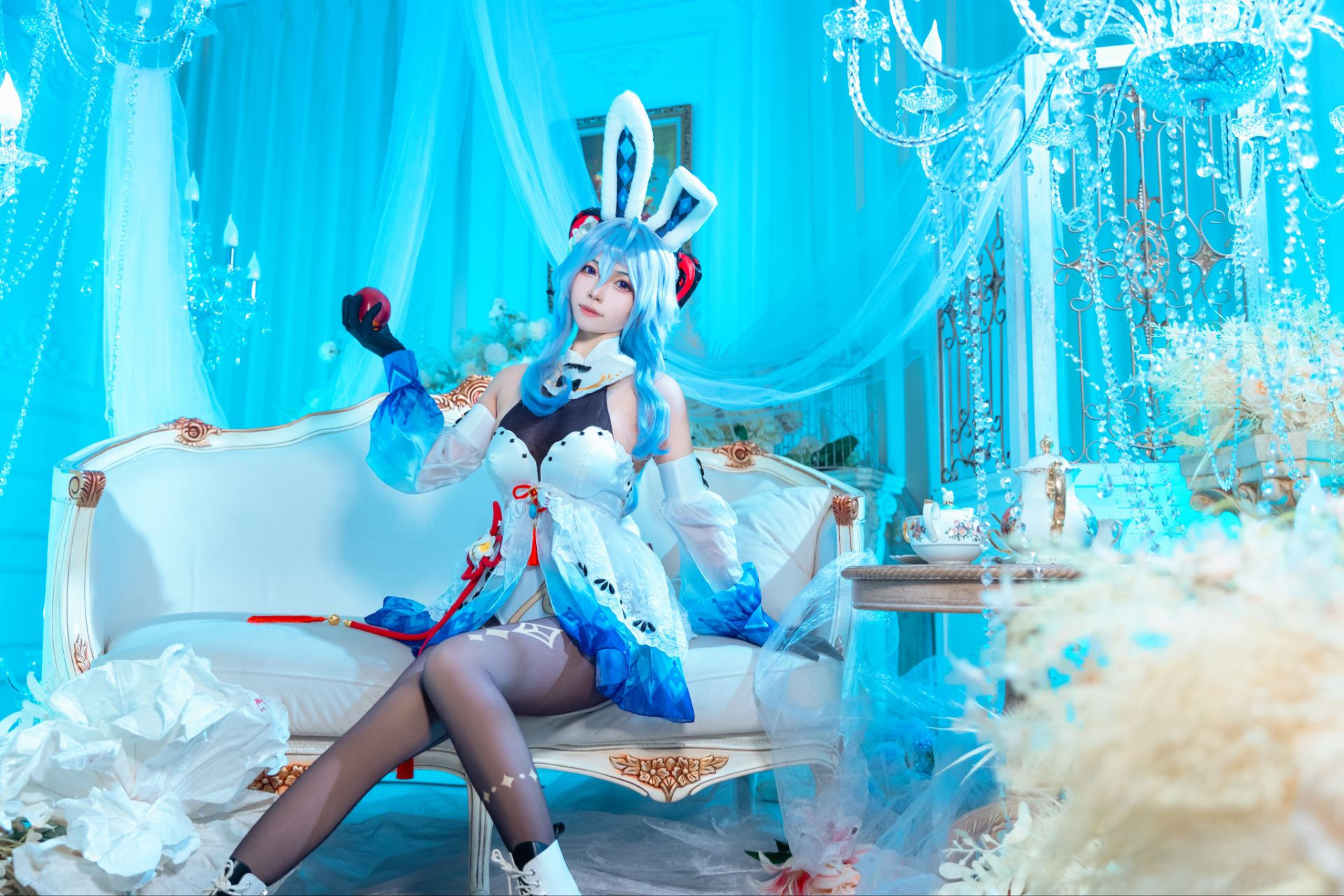 [COSplay]原神人物甘雨，兔女郎插图5爱奇漫