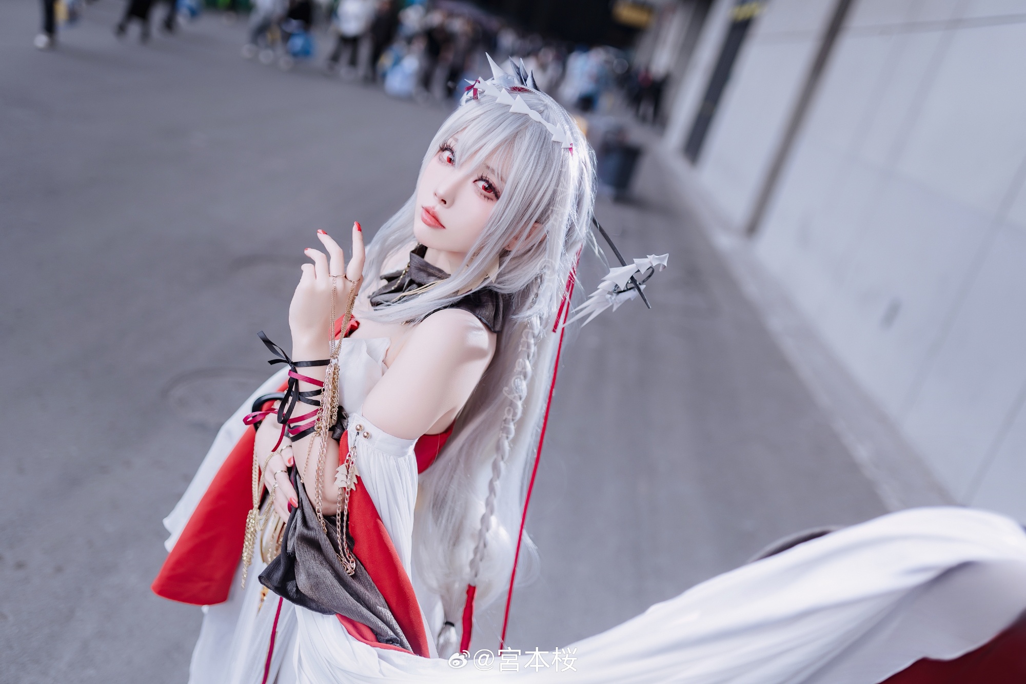 COSPLAY 明日方舟 浊心斯卡蒂插图3爱奇漫