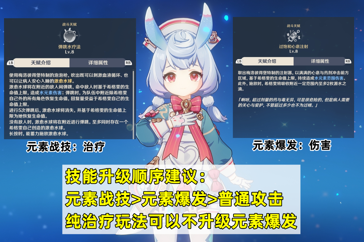 希格雯培养攻略，分纯治疗和半输出两种思路。插图3爱奇漫