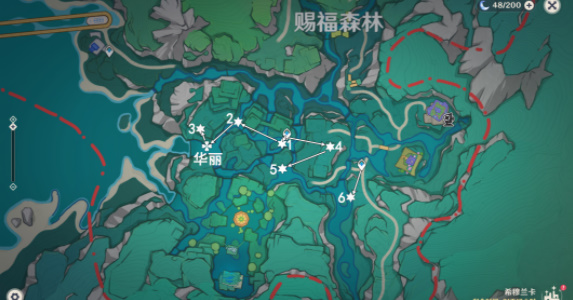 原神赐福森林纸蛙跳远解谜插图3爱奇漫
