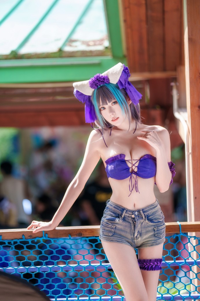 是方便玩水版柴郡猫～插图5爱奇漫