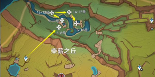 原神灼灼彩菊采集路线插图5爱奇漫