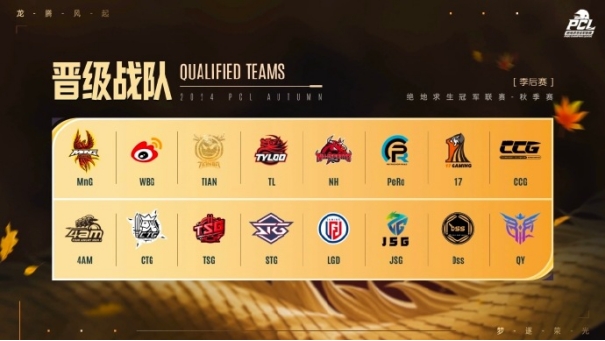 PUBG PCL2024秋季赛16强名单出炉！插图5爱奇漫